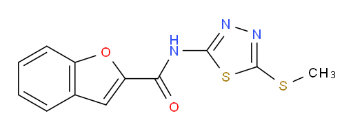 N-(5-(methylthio)-1,3,4-thiadiazol-2-yl)benzofuran-2-carboxamide