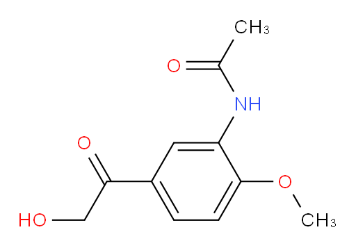 N-(5-(2-hydroxyacetyl)-2-methoxyphenyl)acetamide