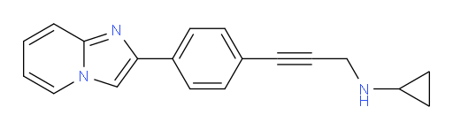 N-(3-(4-(imidazo[1,2-a]pyridin-2-yl)phenyl)prop-2-yn-1-yl)cyclopropanamine