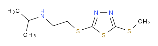 N-(2-((5-(methylthio)-1,3,4-thiadiazol-2-yl)thio)ethyl)propan-2-amine