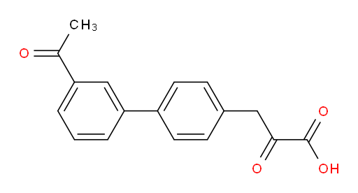 3-(3'-acetyl-[1,1'-biphenyl]-4-yl)-2-oxopropanoic acid
