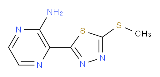 3-(5-(methylthio)-1,3,4-thiadiazol-2-yl)pyrazin-2-amine