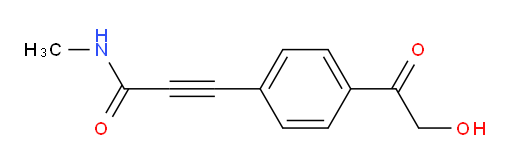 3-(4-(2-hydroxyacetyl)phenyl)-N-methylpropiolamide