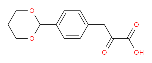 3-(4-(1,3-dioxan-2-yl)phenyl)-2-oxopropanoic acid