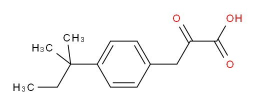2-oxo-3-(4-(tert-pentyl)phenyl)propanoic acid