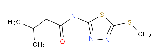 3-methyl-N-(5-(methylthio)-1,3,4-thiadiazol-2-yl)butanamide