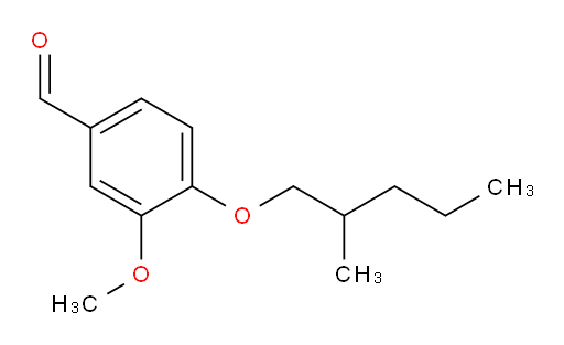 3-methoxy-4-((2-methylpentyl)oxy)benzaldehyde