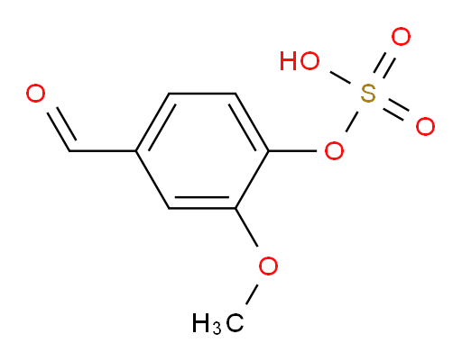 4-formyl-2-methoxyphenyl hydrogen sulfate