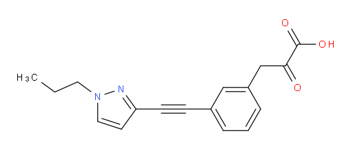 2-oxo-3-(3-((1-propyl-1H-pyrazol-3-yl)ethynyl)phenyl)propanoic acid