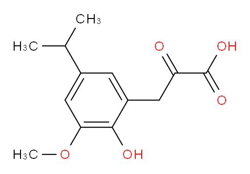 3-(2-hydroxy-5-isopropyl-3-methoxyphenyl)-2-oxopropanoic acid