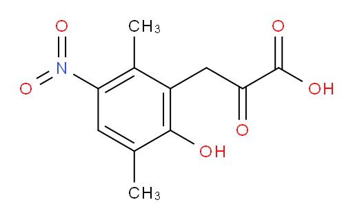3-(2-hydroxy-3,6-dimethyl-5-nitrophenyl)-2-oxopropanoic acid