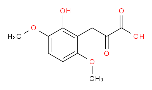 3-(2-hydroxy-3,6-dimethoxyphenyl)-2-oxopropanoic acid
