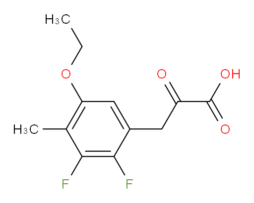 3-(5-ethoxy-2,3-difluoro-4-methylphenyl)-2-oxopropanoic acid