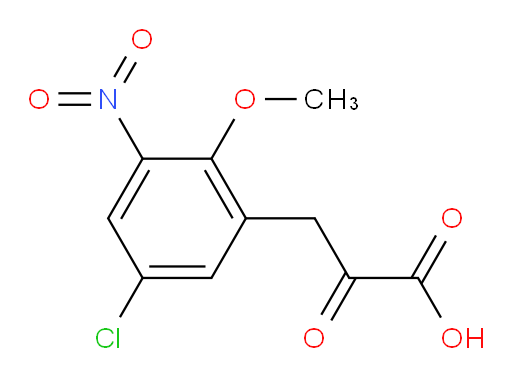 3-(5-chloro-2-methoxy-3-nitrophenyl)-2-oxopropanoic acid