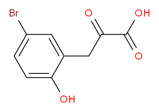 3-(5-bromo-2-hydroxyphenyl)-2-oxopropanoic acid