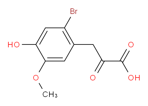 3-(2-bromo-4-hydroxy-5-methoxyphenyl)-2-oxopropanoic acid