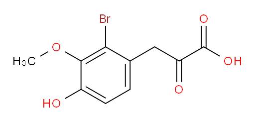 3-(2-bromo-4-hydroxy-3-methoxyphenyl)-2-oxopropanoic acid