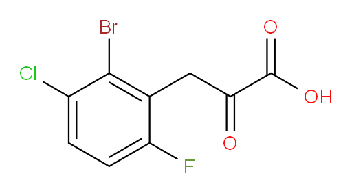 3-(2-bromo-3-chloro-6-fluorophenyl)-2-oxopropanoic acid
