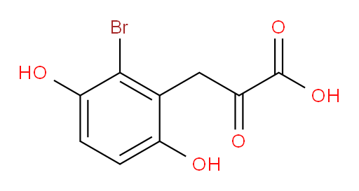 3-(2-bromo-3,6-dihydroxyphenyl)-2-oxopropanoic acid