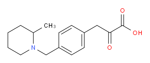 3-(4-((2-methylpiperidin-1-yl)methyl)phenyl)-2-oxopropanoic acid