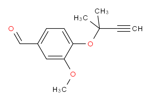 3-methoxy-4-((2-methylbut-3-yn-2-yl)oxy)benzaldehyde