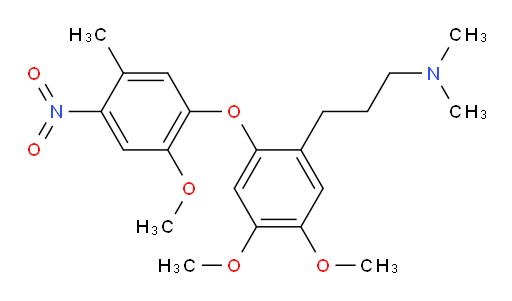 3-(4,5-dimethoxy-2-(2-methoxy-5-methyl-4-nitrophenoxy)phenyl)-N,N-dimethylpropan-1-amine