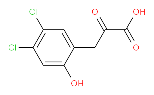 3-(4,5-dichloro-2-hydroxyphenyl)-2-oxopropanoic acid