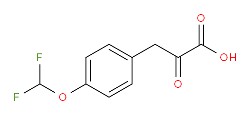 3-(4-(difluoromethoxy)phenyl)-2-oxopropanoic acid