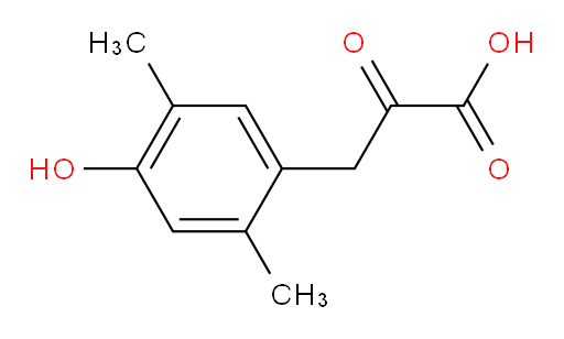 3-(4-hydroxy-2,5-dimethylphenyl)-2-oxopropanoic acid