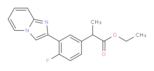 ethyl 2-(4-fluoro-3-(imidazo[1,2-a]pyridin-2-yl)phenyl)propanoate