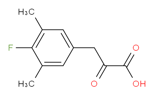 3-(4-fluoro-3,5-dimethylphenyl)-2-oxopropanoic acid