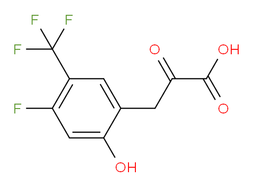 3-(4-fluoro-2-hydroxy-5-(trifluoromethyl)phenyl)-2-oxopropanoic acid