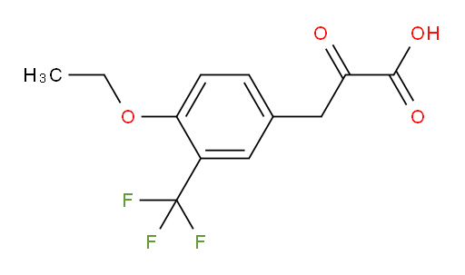 3-(4-ethoxy-3-(trifluoromethyl)phenyl)-2-oxopropanoic acid