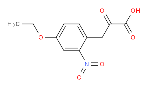 3-(4-ethoxy-2-nitrophenyl)-2-oxopropanoic acid