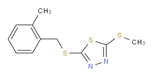 2-((2-methylbenzyl)thio)-5-(methylthio)-1,3,4-thiadiazole