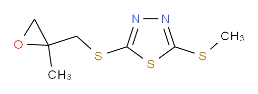 2-(((2-methyloxiran-2-yl)methyl)thio)-5-(methylthio)-1,3,4-thiadiazole