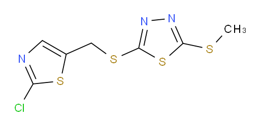 2-(((2-chlorothiazol-5-yl)methyl)thio)-5-(methylthio)-1,3,4-thiadiazole