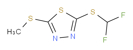 2-((difluoromethyl)thio)-5-(methylthio)-1,3,4-thiadiazole
