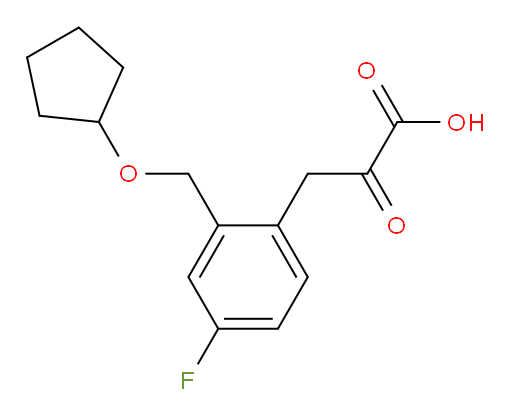 3-(2-((cyclopentyloxy)methyl)-4-fluorophenyl)-2-oxopropanoic acid