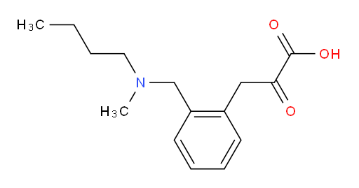 3-(2-((butyl(methyl)amino)methyl)phenyl)-2-oxopropanoic acid