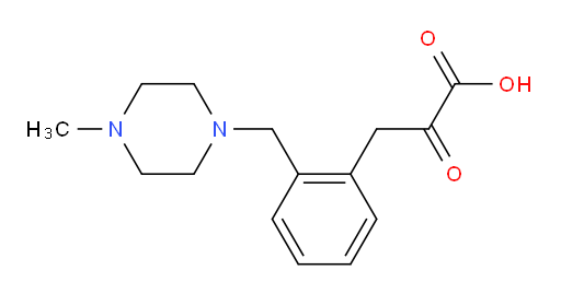 3-(2-((4-methylpiperazin-1-yl)methyl)phenyl)-2-oxopropanoic acid