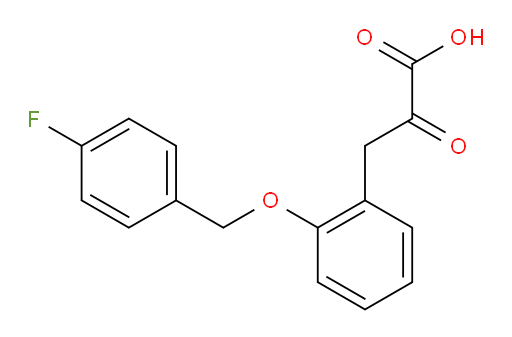 3-(2-((4-fluorobenzyl)oxy)phenyl)-2-oxopropanoic acid