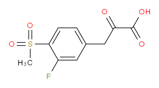 3-(3-fluoro-4-(methylsulfonyl)phenyl)-2-oxopropanoic acid