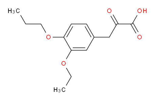 3-(3-ethoxy-4-propoxyphenyl)-2-oxopropanoic acid