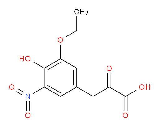3-(3-ethoxy-4-hydroxy-5-nitrophenyl)-2-oxopropanoic acid