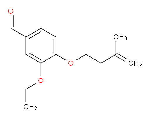3-ethoxy-4-((3-methylbut-3-en-1-yl)oxy)benzaldehyde
