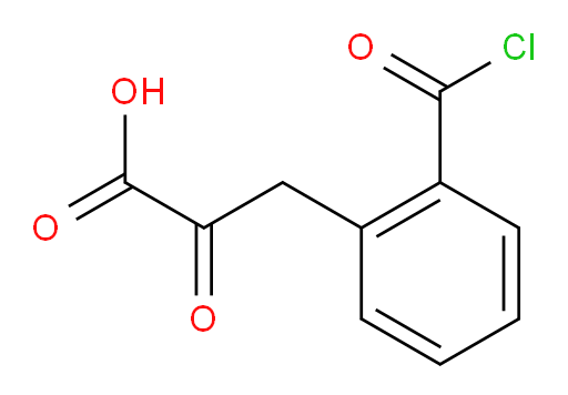 3-(2-(chlorocarbonyl)phenyl)-2-oxopropanoic acid