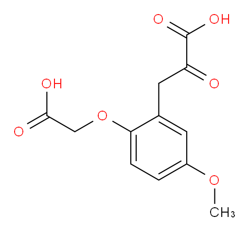 3-(2-(carboxymethoxy)-5-methoxyphenyl)-2-oxopropanoic acid