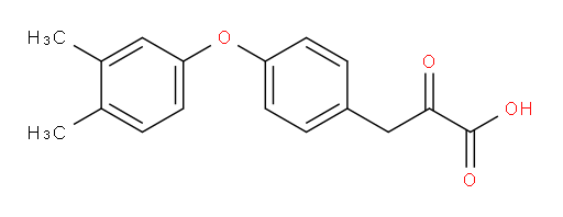 3-(4-(3,4-dimethylphenoxy)phenyl)-2-oxopropanoic acid
