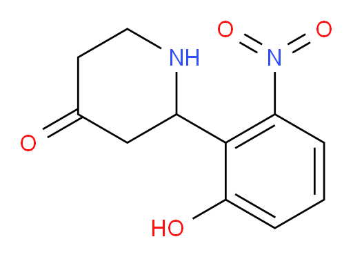2-(2-hydroxy-6-nitrophenyl)piperidin-4-one